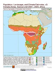 Map: A2 - Climate Zones (2001-2025): Africa