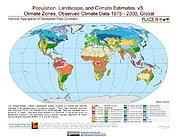 Map: Observed Climate Data - Climate Zones (1976-2000)