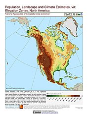 Map: Elevation Zones: North America