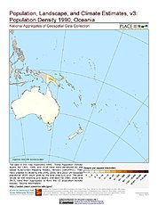 Map: Population Density (1990): Oceania