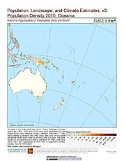 Map: Population Density (2010): Oceania
