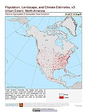 Map: Urban Extents: North America