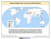 Map: Landslide Total Economic Loss Risk Deciles