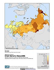 Map: Infant Mortality Rates: Europe