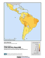 Map: Infant Mortality Rates: Latin America
