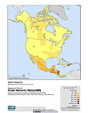 Map: Infant Mortality Rates: North America