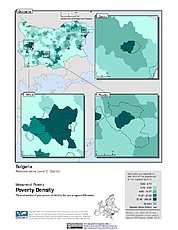 Map: Poverty Density, ADM2: Bulgaria