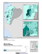 Map: Poverty Density, ADM3: Ecuador