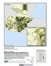 Map: Generalized Entropy Index 2, ADM2 (2002): Guatemala