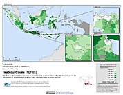 Map: Poverty Headcount Index, ADM2: Indonesia