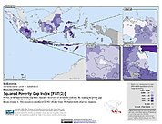 Map: Squared Poverty Gap Index, ADM2: Indonesia