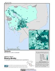 Map: Poverty Density, ADM3: Cambodia