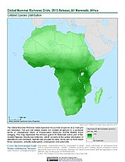 Map: Mammal Richness, 2015: Africa
