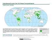 Map: Mammal Richness - Endangered, 2015