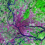 Map: Landsat Image: Guangzhou, China