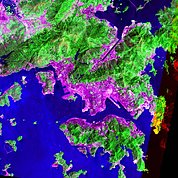 Map: Landsat Image: Hong Kong, China