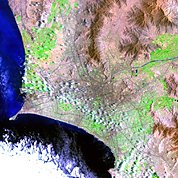 Map: Landsat Image: Lima, Peru