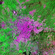 Map: Landsat Image: Puebla, Mexico