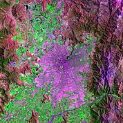 Map: Landsat Image: Santiago, Chile