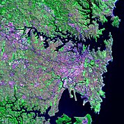 Map: Landsat Image: Sydney, Australia