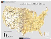 Map: % Elderly Population (2000): U.S.A.