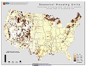 Map: % Seasonal Housing Units (2000): U.S.A.