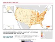 Map: SF1 2010, Households Density: USA