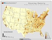 Map: Housing Density (2000): U.S.A.