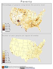 Map: Poverty (2000): U.S.A.